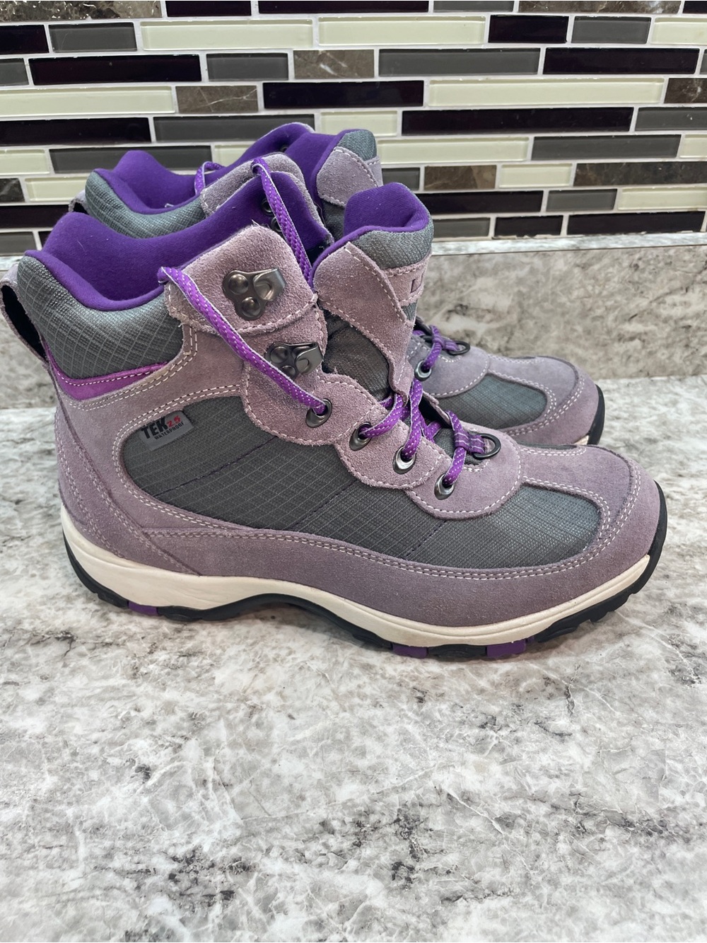 L.L. Bean Women's Tek 2.5 Primaloft 200 Gram Hiking Boot Sz 10 296491 purple